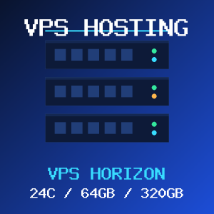 VPS Horizon VPS hosting plan with 24 CORES and 64 GB RAM