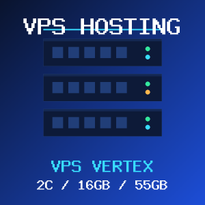 VPS Vertex VPS hosting plan with 2 CORES and 16 GB RAM