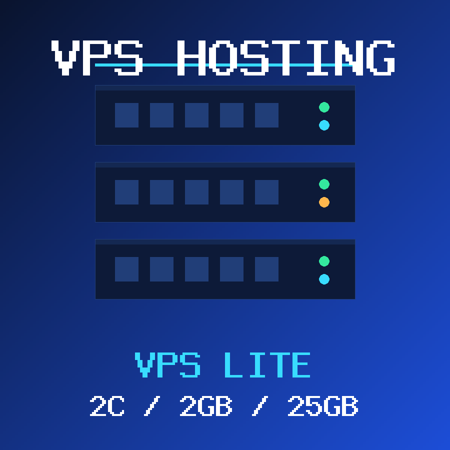 VPS Lite VPS hosting plan with 2 CORES and 2 GB RAM