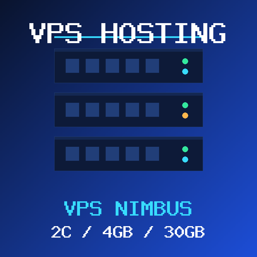 VPS Nimbus VPS hosting plan with 2 CORES and 4 GB RAM