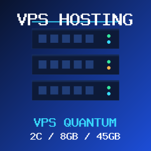 VPS Quantum VPS hosting plan with 2 CORES and 8 GB RAM