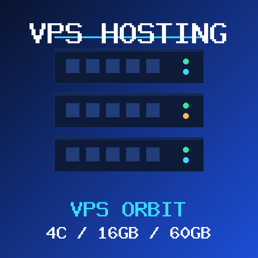 VPS Orbit VPS hosting plan with 4 CORES and 16 GB RAM