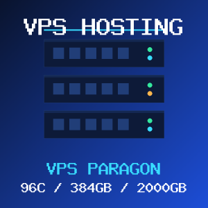 VPS Paragon VPS hosting plan with 96 CORES and 384 GB RAM